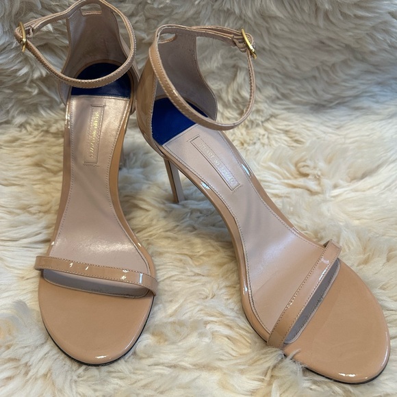 Stuart Weitzman Nude Heel Sandal - Picture 2 of 6